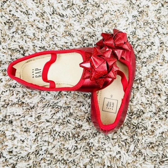 ❌🛑SOLD on ♍️🛑❌Red Bow Ballet Flats for Girls - Picture 3 of 6